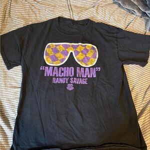 WWE Black and Purple Macho Man Randy Savage Tee
